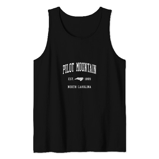 Pilot Mountain NC vintages Athletic Sports JS01 Tank Tops