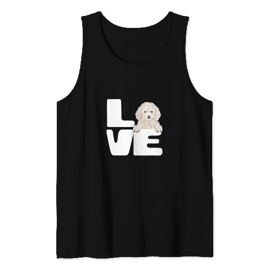 Poodles I Love My White Poodle Dog Lover 590 Poodle dog Tank Tops