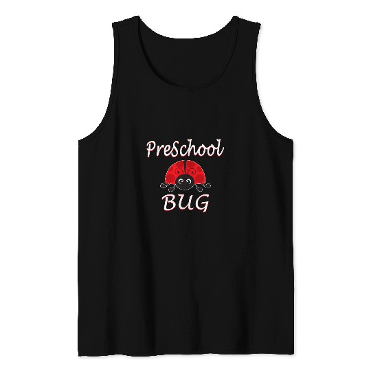 Preschool Bug Funny Cute Ladybug Preschool Back To School Tank Tops