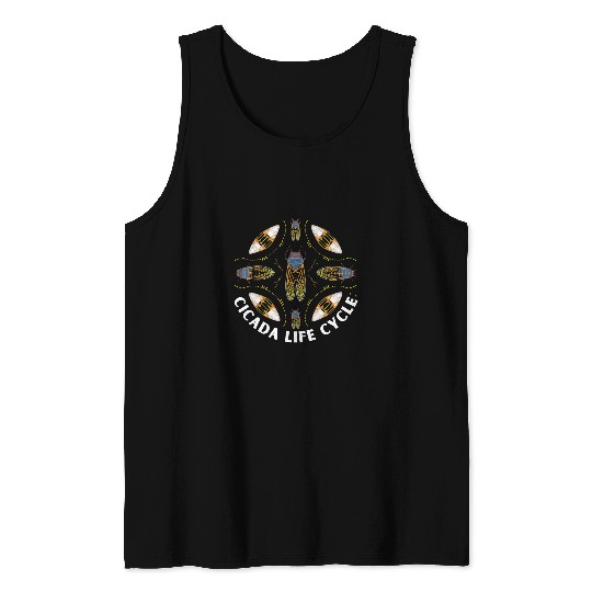 From Egg to Singer Cicada Lifecycle Cicadas Transformation Tank Tops