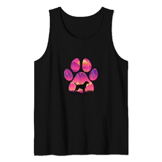 Labrador Lab Dog Chocolate Labrador Paw Mom Dad Dog Lover Women Men 242 Tank Tops