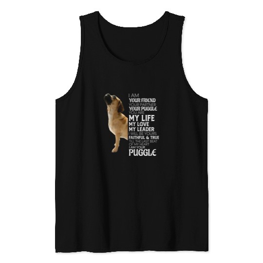 Pug Lover I Am Your Friend Your Partner Your Puggle Dog Mom Dad Pugs Dog Tank Tops