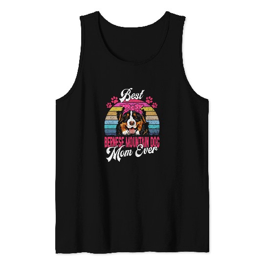 vintages bests Bernese Mountain Dog Mom Ever 3 Tank Tops