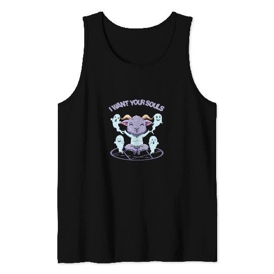 Goats Lover Baby Baphomet Goat Tank Tops