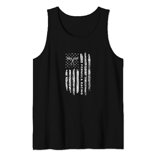 American Flag Formula Racing 2vintages Formula Racing Tank Tops