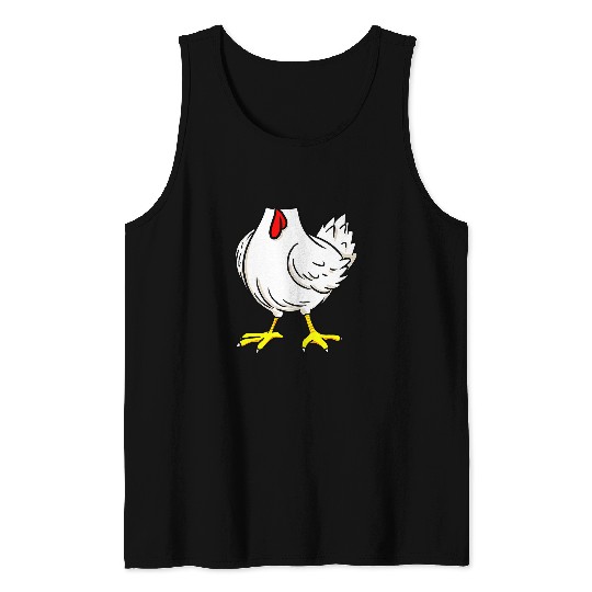 chicken body costume 2animal halloween Tank Tops