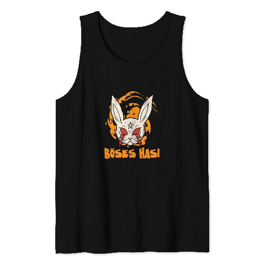 Skeletons Skulls Evil Hasi Halloween Costume Horror Bunny Evil Rabbit Skull Tank Tops