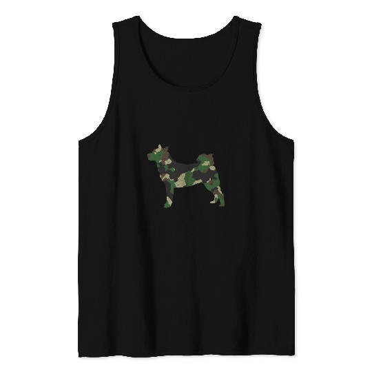 Akita dog pet owner lover camouflage Tank Tops