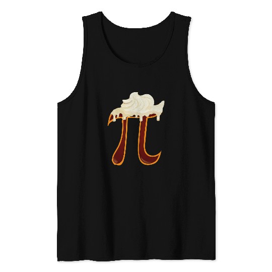 Chocolate Pi Day Funny Nerd Funny Math Teacher Pi Symbol Tank Tops