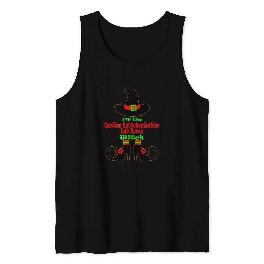 Cardiac Catheterization Lab nurses  Halloween Witch Tank Tops