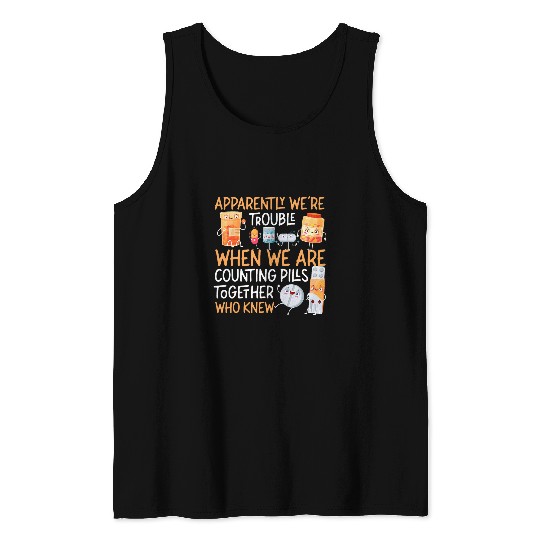 Pharmacy Tech Technician Pharmacist Student Friends Besties Tank Tops