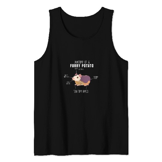 Funny Anatomy of a Furry Potato Guinea Cute Pig Lover Tank Tops
