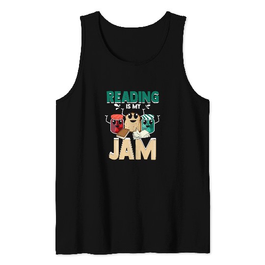 Funny Book Lover Graphic for Librarians and Book Readers Tank Tops