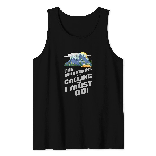 Hiking Hiker Outdoor Gaming Style Climber Climb Hike Mountaineering 409 Hike Tank Tops