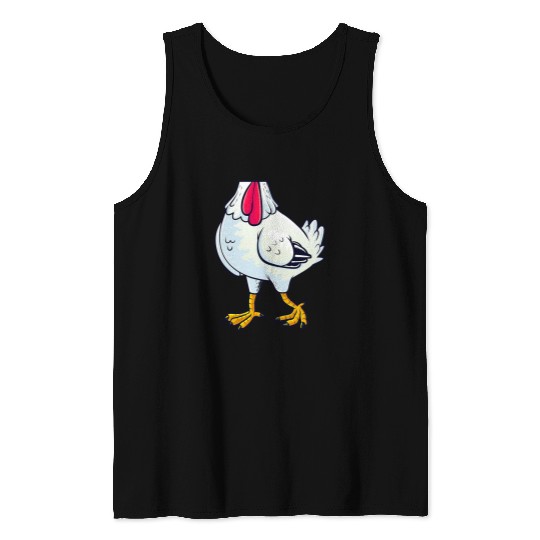 Chicken Costume Body Funny Farm Animal Farming Halloween Tank Tops