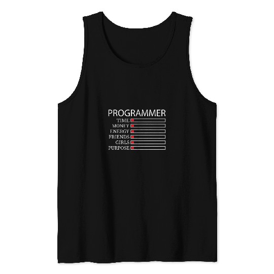 Software Engineer with the inscription Programmer Tank Tops