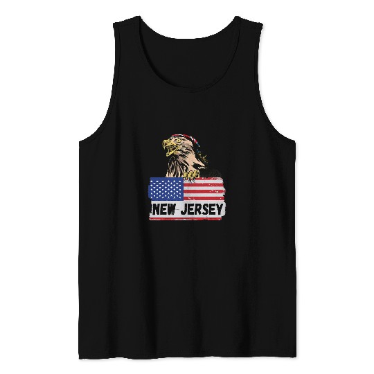 American Eagle claws US Flag Biker und Trucker New Jersey Tank Tops