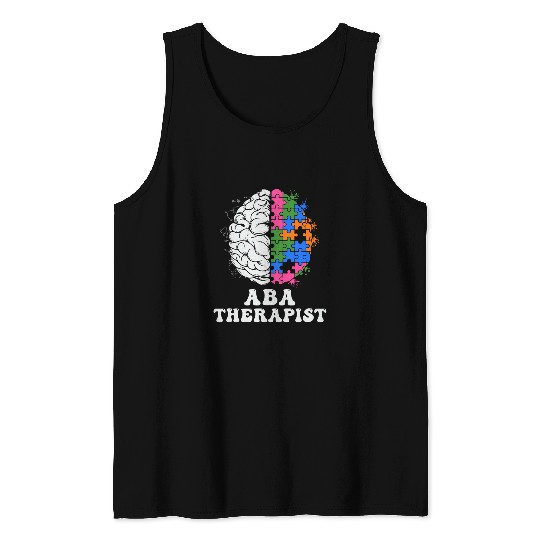 ABA Therapist Applied Behavior Analysis Neurodiversity 1 Tank Tops
