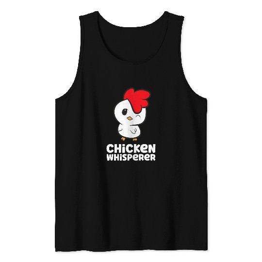 Chicken Animal Farming Rooster Hens Chicken Whisperer Tank Tops