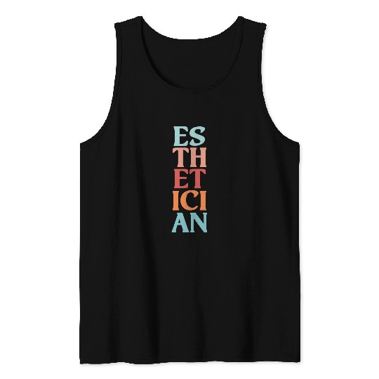 Esthetician Aesthetician Beautician Cosmetology Retro 1 Tank Tops