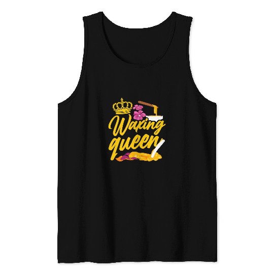 Esthetician Skincare Beautician Queen Waxing Skin Therapist 1 Tank Tops
