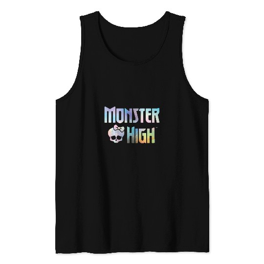 Kids Monster High Student Faux Holo Logo Tank Tops