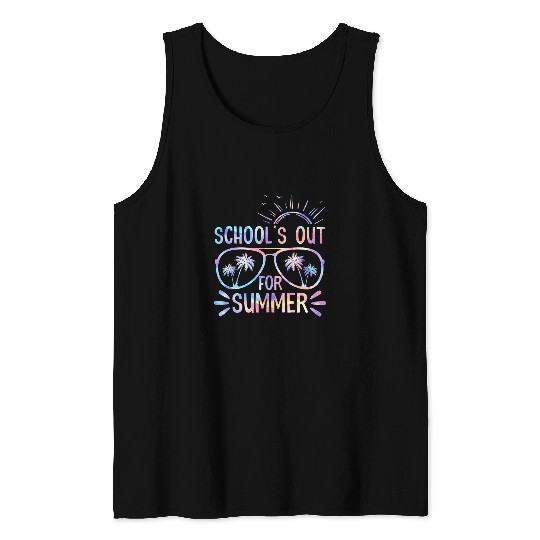 Last Day Of School Schools Out For Summer Teacher Student Tank Tops