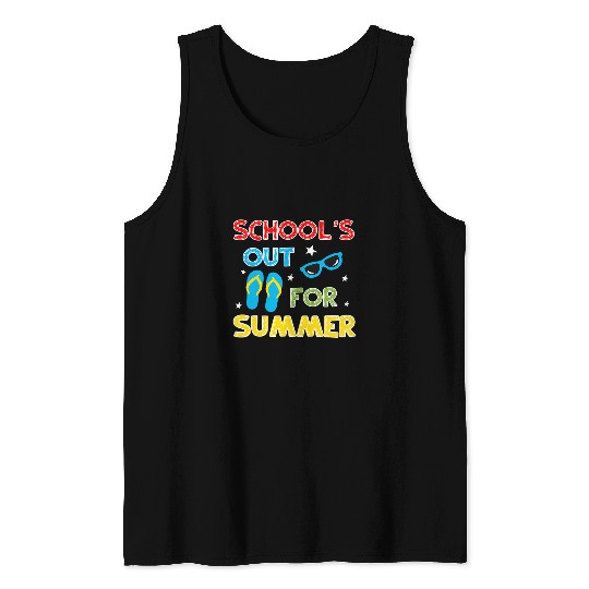 Schools Out For Summer Teacher Summer 3 Tank Tops