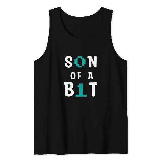 Son Of A Bit Computer Science Binary Code IT Tech Programmer 1 Tank Tops
