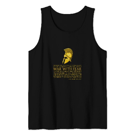 Alexander The Great Quote wars With Fear Ancient Greek Tank Tops