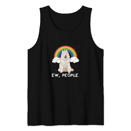 Rainbow Samoyed Ew People Unicorns Dog 109 Tank Tops