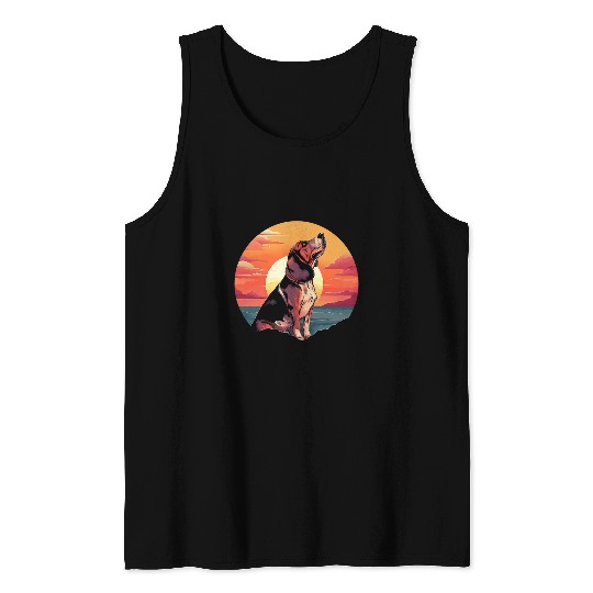 Beagle Dog vintages Style Tank Tops