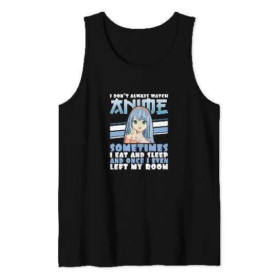 Anime Girl Japanese Anime Merch Manga Tank Tops