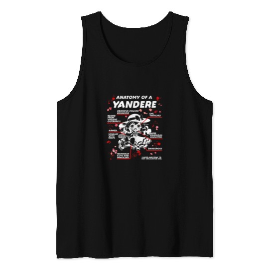 Anatomy of a Yandere Kawaii Japanese Anime Tank Tops