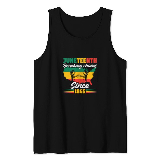 African American Juneteenth 1865 Tank Tops