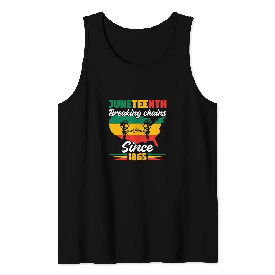 African American Juneteenth 1865 Tank Tops