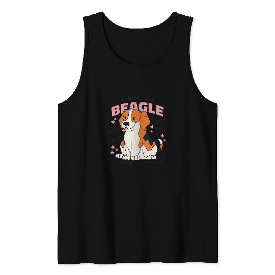 Discovers the Fascinating Anatomy of a Beagle Educational Tank Tops