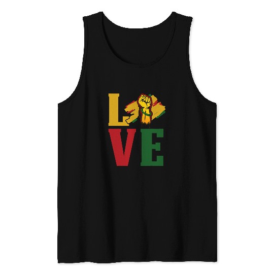 Black Love History Afrocentric African American Empowerment Tank Tops
