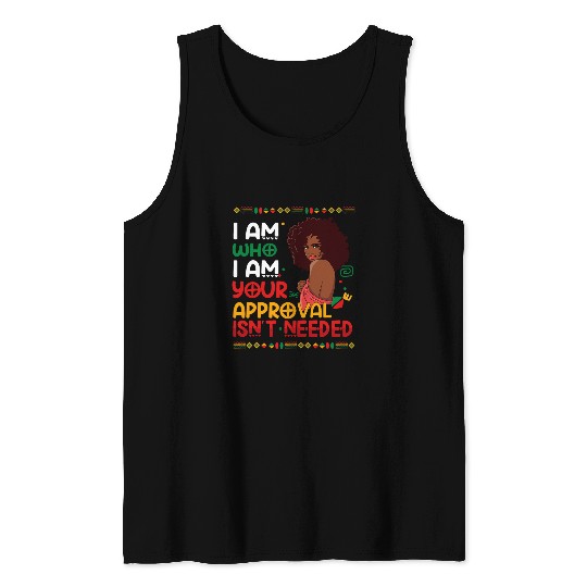 Black queen Juneteenth 1865 Black History Month African Tank Tops
