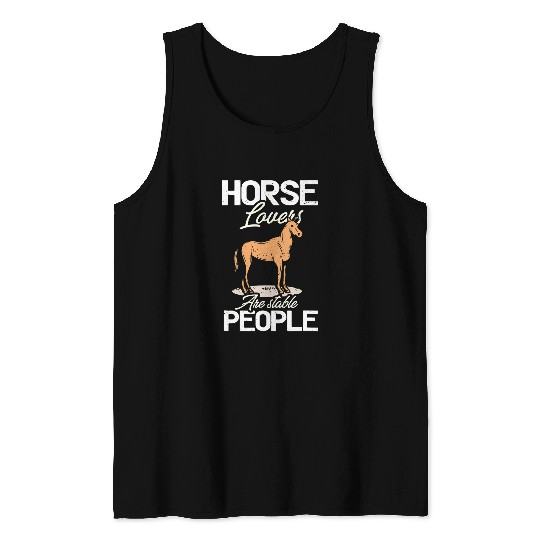 Horse Lover Graphic Tee For Keeping sanity Tank Tops