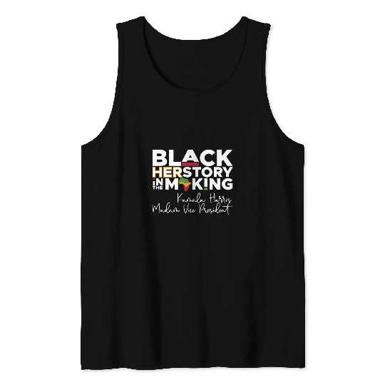 Black History Month Herstory in the Making Kamala Harris Tank Tops