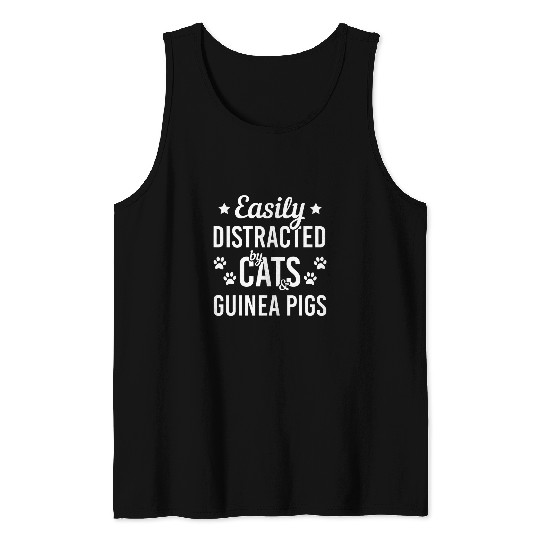 Cat Lover Guinea Pig Lover Cats And Guinea Pigs Funny Cat Tank Tops