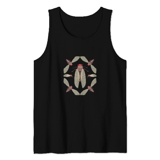 Cicada Design Eastern US Brood X Invasion 2Cicadas Tank Tops
