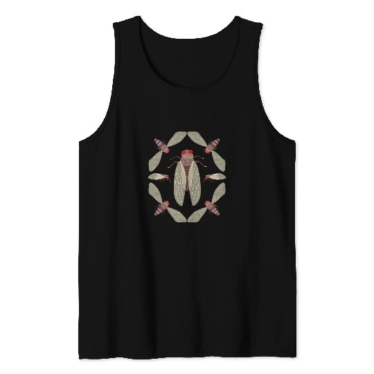 Cicada Design Eastern US Brood X Invasion 2Cicadas Tank Tops
