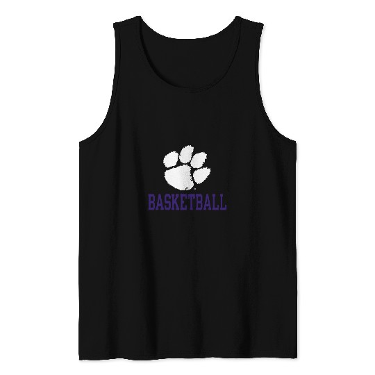 Sport Basketball Clemson Tigers Basketball Icon Orange Officially Licensed Tank Tops