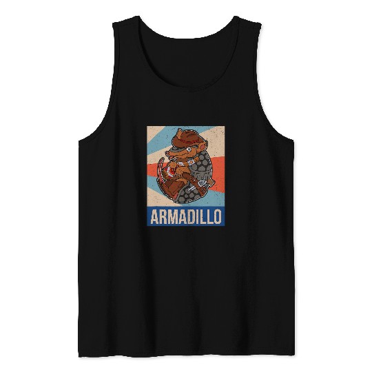 Armadillo South America Cute Biology Biologist 20 Tank Tops