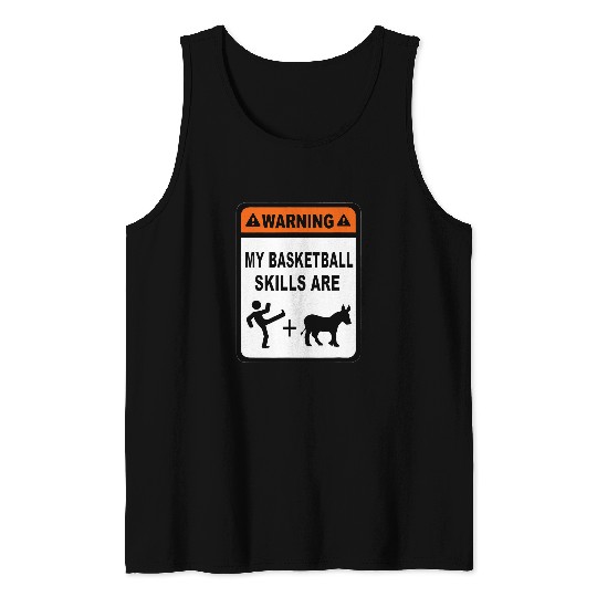 Sport Basketball Skills Kick Donkey Basket Ball B Gag Gift Novelty Tank Tops