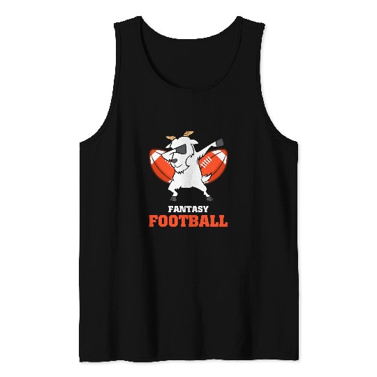Sport American Football Funny Goats Fantasy Football Goats Dabbings Champion Funny Tank Tops