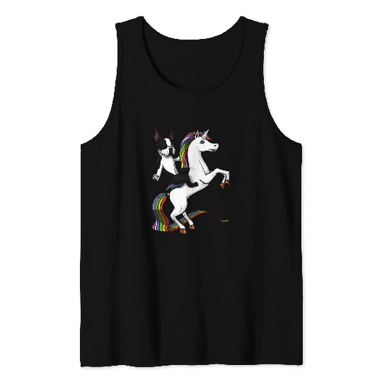 Boston Terrier Pet Pony Unicorns Boston Terrier Riding Unicorns Funny Dog Men Women Kids Ponies Tank Tops