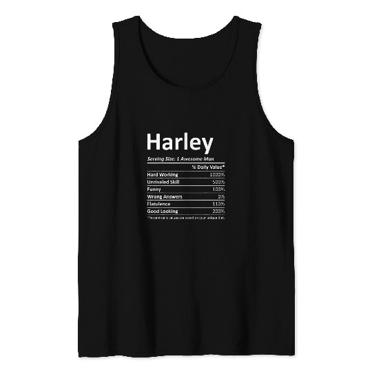 HARLEY Nutrition Funny Birthday Personalized Name Gift Idea Tank Tops